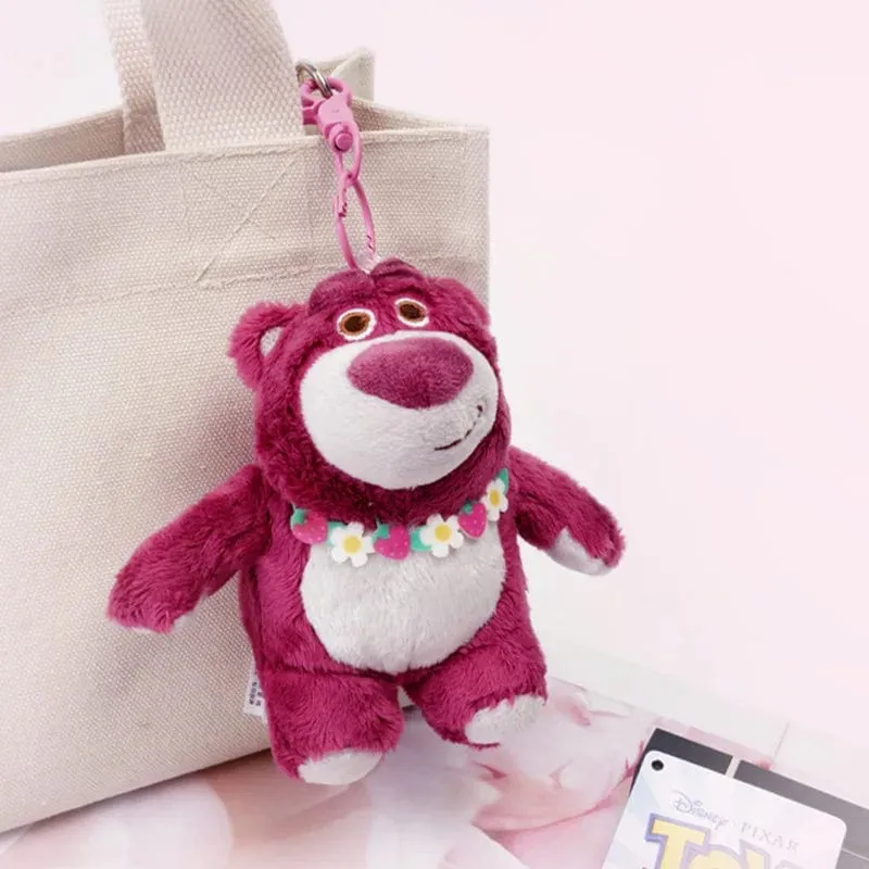 Original Disney Stitch Lotso Plüsch Spielzeug Schlüsselanhänger Anhänger Zubehör süße Cartoon gefüllte Puppe Schlüsselanhänger Spielzeug Schlüsselanhänger Geschenk