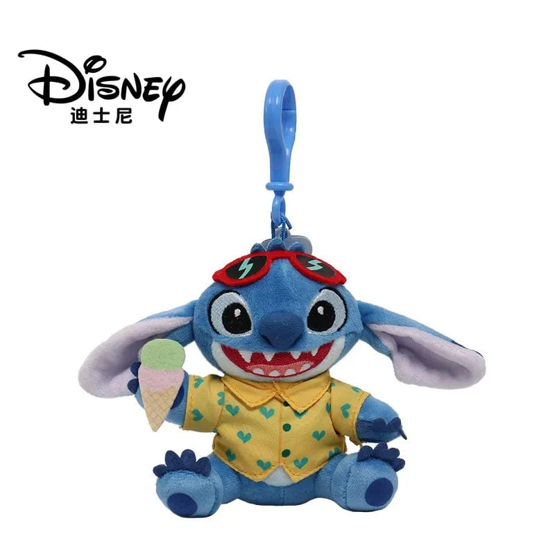 Original Disney Stitch Lotso Plüsch Spielzeug Schlüsselanhänger Anhänger Zubehör süße Cartoon gefüllte Puppe Schlüsselanhänger Spielzeug Schlüsselanhänger Geschenk