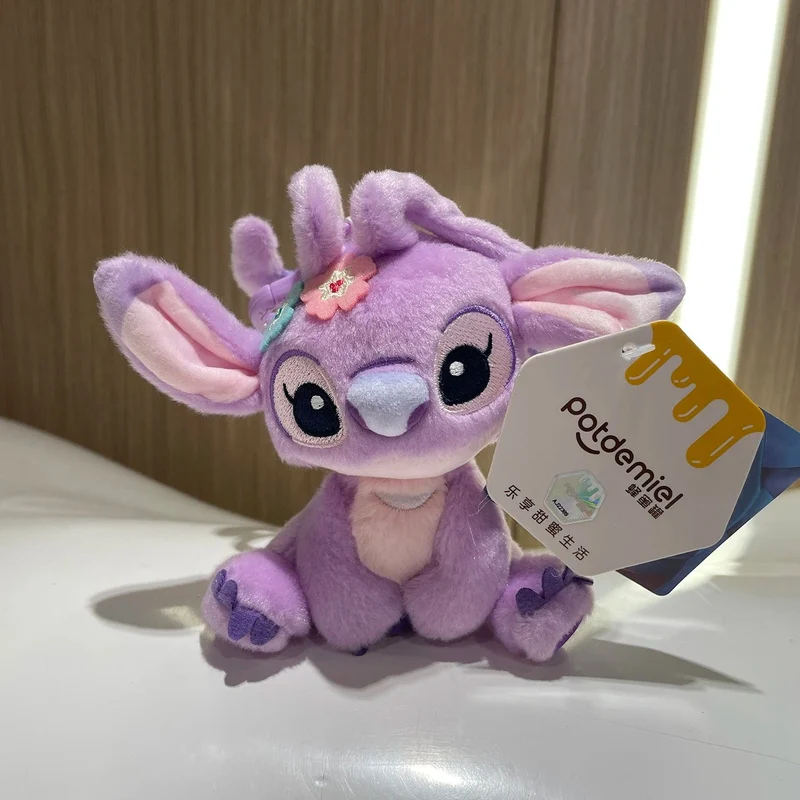 Original Disney Stitch Lotso Plüsch Spielzeug Schlüsselanhänger Anhänger Zubehör süße Cartoon gefüllte Puppe Schlüsselanhänger Spielzeug Schlüsselanhänger Geschenk