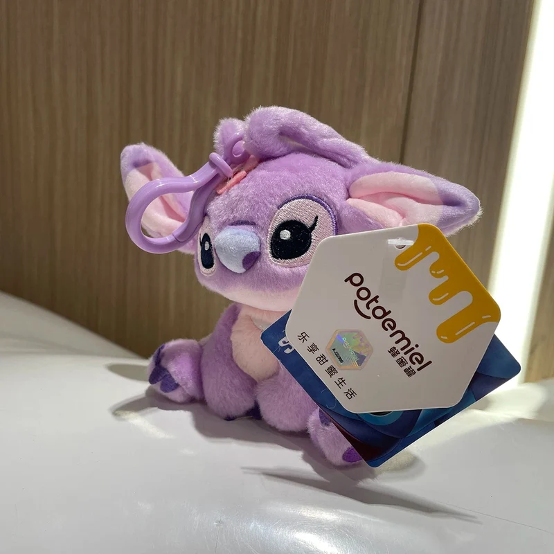 Original Disney Stitch Lotso Plüsch Spielzeug Schlüsselanhänger Anhänger Zubehör süße Cartoon gefüllte Puppe Schlüsselanhänger Spielzeug Schlüsselanhänger Geschenk