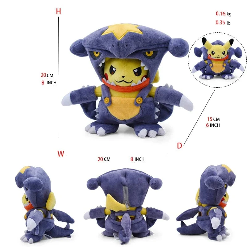 Cos Eevee Pikachu Cosplay Plüschtiere Charizard Peluche Lucario Kuscheltier Puppe Sammlergeschenk, Cartoon 20-30CM