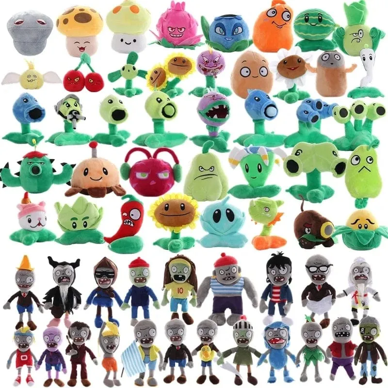 Pflanzen vs. Zombies 2 Videospiel-Charakter Plüschtiere PVZ Pflanzen Peashooter SunFlower Anime Gefüllte Plüschpuppen Geschenke für Kinder