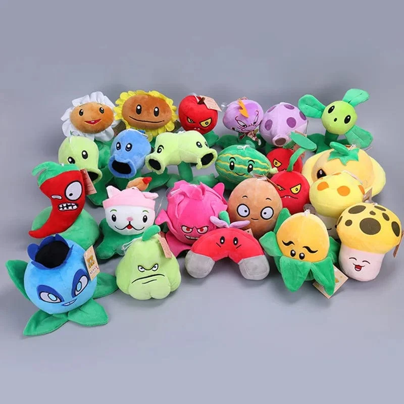 Pflanzen vs. Zombies 2 Videospiel-Charakter Plüschtiere PVZ Pflanzen Peashooter SunFlower Anime Gefüllte Plüschpuppen Geschenke für Kinder