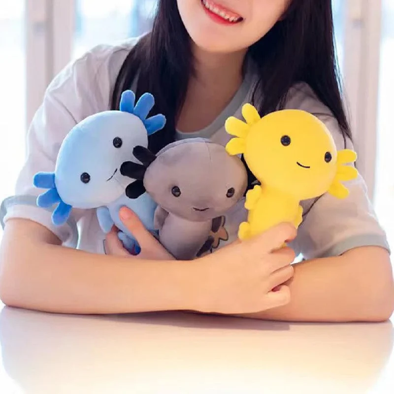 Axolotl-Plüschtiere, weiches Kawaii-Axolotl-Plüschkissen, Axolotl-Plüschtier, gefülltes Axolotl-Plüschtier für Weihnachtsgeschenke, Heimdekoration