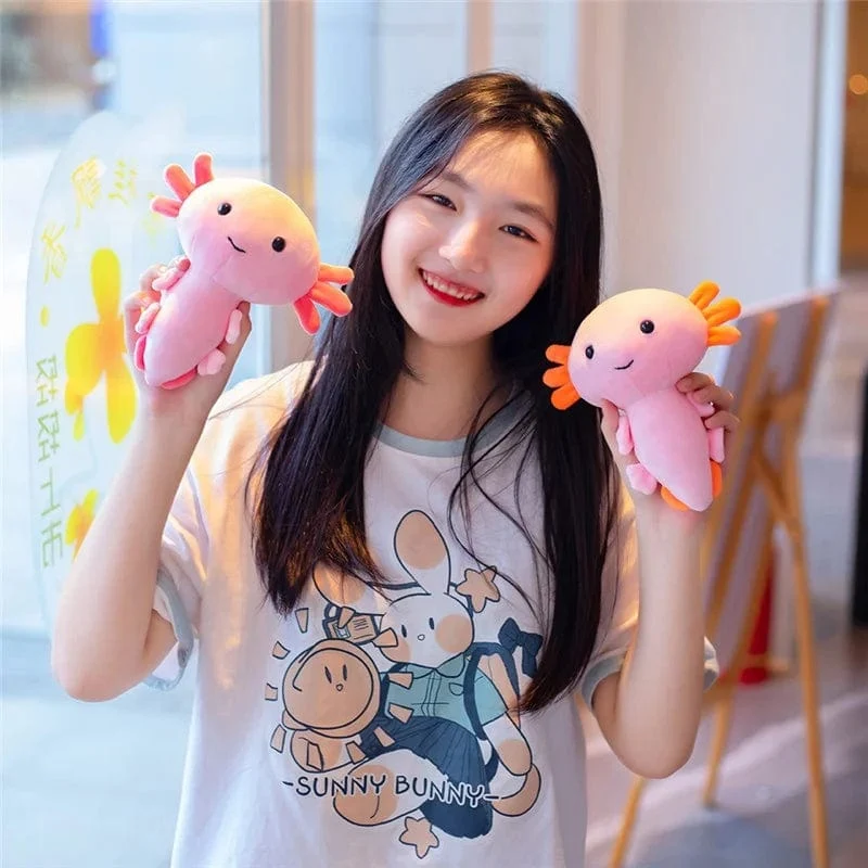 Axolotl-Plüschtiere, weiches Kawaii-Axolotl-Plüschkissen, Axolotl-Plüschtier, gefülltes Axolotl-Plüschtier für Weihnachtsgeschenke, Heimdekoration