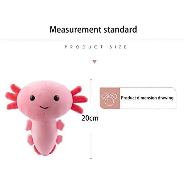 Axolotl-Plüschtiere, weiches Kawaii-Axolotl-Plüschkissen, Axolotl-Plüschtier, gefülltes Axolotl-Plüschtier für Weihnachtsgeschenke, Heimdekoration