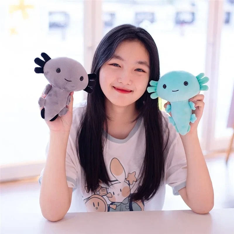 Axolotl-Plüschtiere, weiches Kawaii-Axolotl-Plüschkissen, Axolotl-Plüschtier, gefülltes Axolotl-Plüschtier für Weihnachtsgeschenke, Heimdekoration