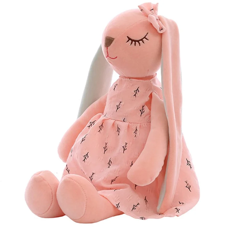 35 CM Niedlichen Cartoon Langen Ohren Kaninchen Puppe Baby Weiche Plüschtiere Für Kinder Kaninchen Schlafkamerad Gefüllte Plüschtierspielzeug Kleinkinder