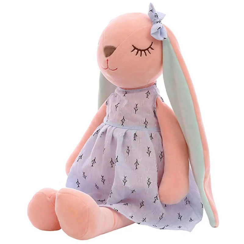 35 CM Niedlichen Cartoon Langen Ohren Kaninchen Puppe Baby Weiche Plüschtiere Für Kinder Kaninchen Schlafkamerad Gefüllte Plüschtierspielzeug Kleinkinder