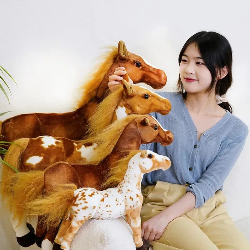 28cm Simulation Pferd Kuscheltier Plüsch Puppen Hohe Qualität Realistisches Bild Klassisches Persönliches Spielzeug Für Geburtstag Geschenk