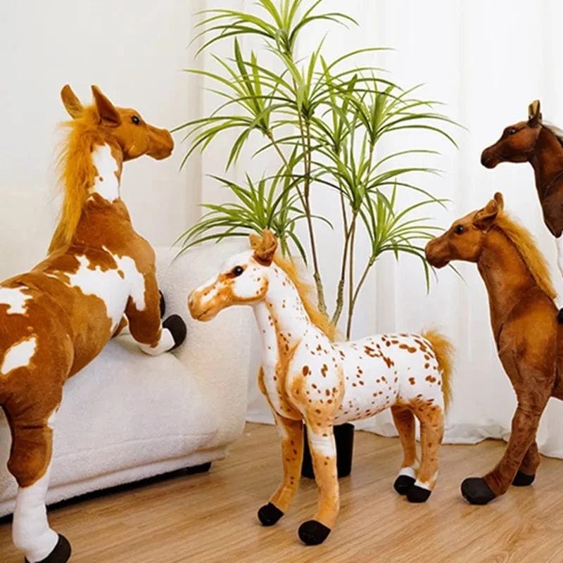28cm Simulation Pferd Kuscheltier Plüsch Puppen Hohe Qualität Realistisches Bild Klassisches Persönliches Spielzeug Für Geburtstag Geschenk
