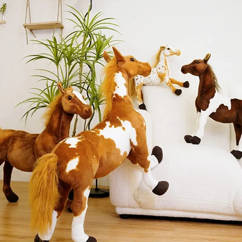 28cm Simulation Pferd Kuscheltier Plüsch Puppen Hohe Qualität Realistisches Bild Klassisches Persönliches Spielzeug Für Geburtstag Geschenk
