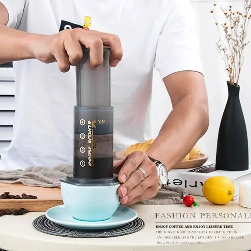 Tragbare Yuropress French Press Barista Espresso Kaffeemaschine Maschinenfilter wiederverwendbares Tropferzubehör