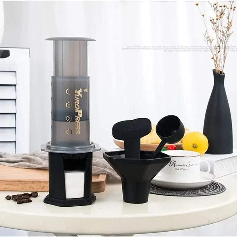 Tragbare Yuropress French Press Barista Espresso Kaffeemaschine Maschinenfilter wiederverwendbares Tropferzubehör