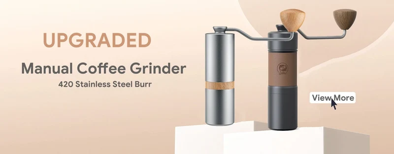 Manuelle Kaffeemühle mit konischem Kern Tragbare Kaffeemühle aus Edelstahl Handgemachte tragbare Kaffeemühle Kaffeezubehör