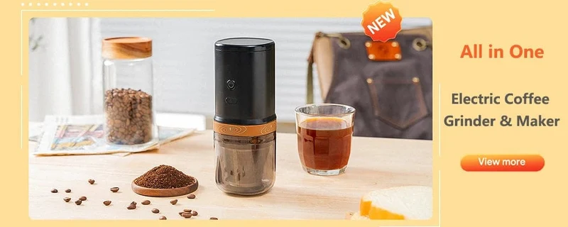Manuelle Kaffeemühle mit konischem Kern Tragbare Kaffeemühle aus Edelstahl Handgemachte tragbare Kaffeemühle Kaffeezubehör