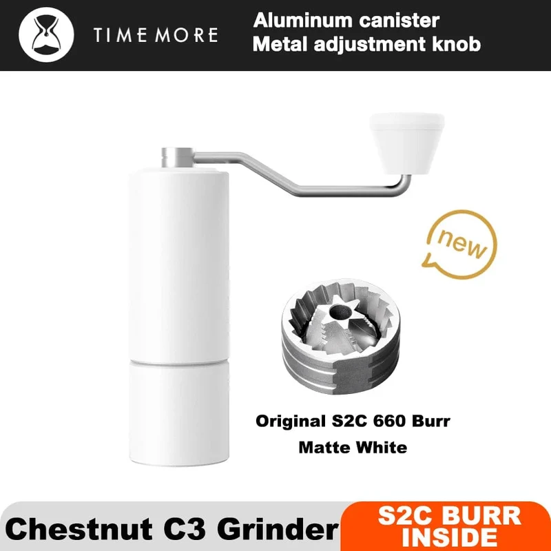 TIMEMORE Chestnut C3 Manuelle Kaffeemühle S2C Grat im Inneren Tragbare Handmühle mit Doppelter Lagerpositionierung 커피그라인더