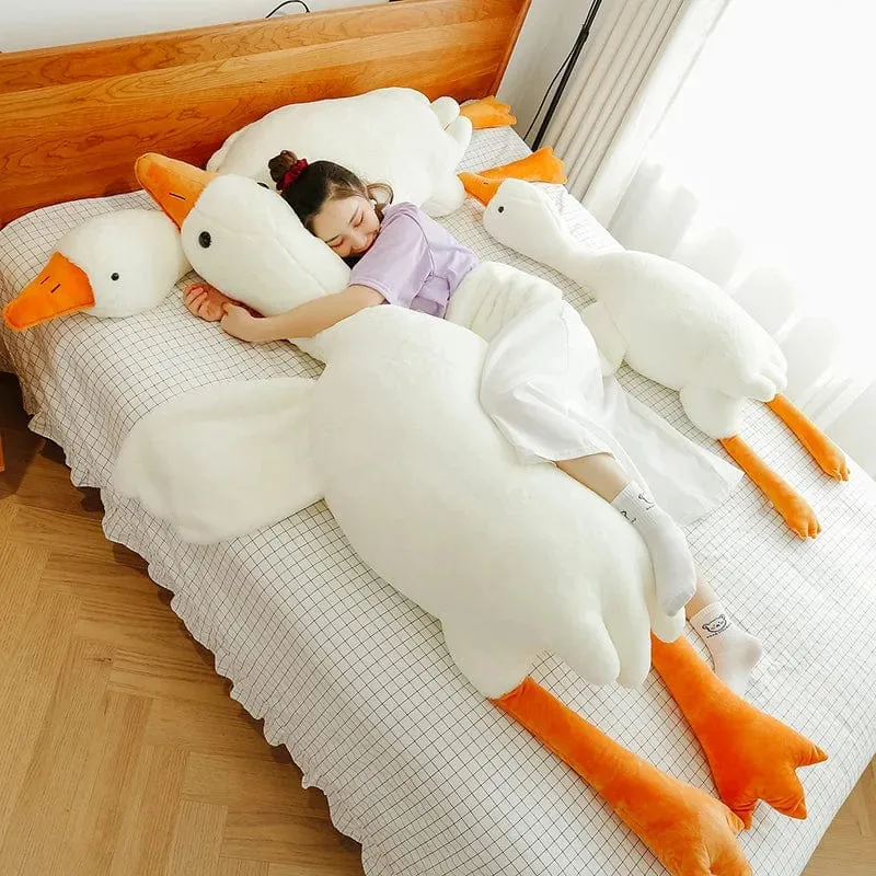 90-190 cm Schöne Große Weiße Gans Dekokissen Plüschtier Große Gans Puppe Schlafen auf dem Bett Geburtstagsgeschenk Mädchen Envio gratis Stofftiere