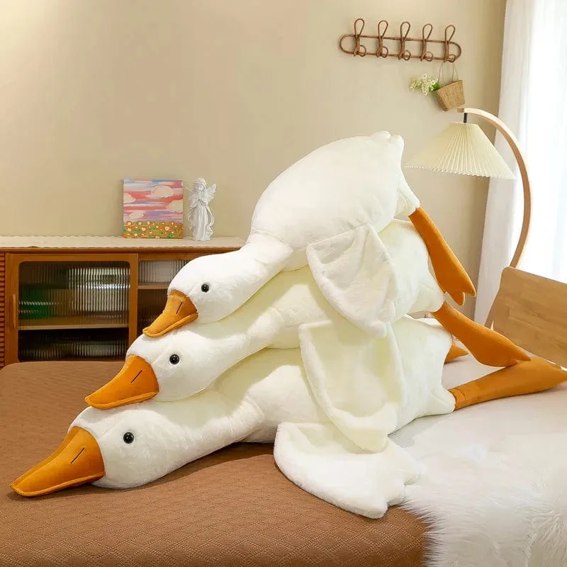 90-190 cm Schöne Große Weiße Gans Dekokissen Plüschtier Große Gans Puppe Schlafen auf dem Bett Geburtstagsgeschenk Mädchen Envio gratis Stofftiere