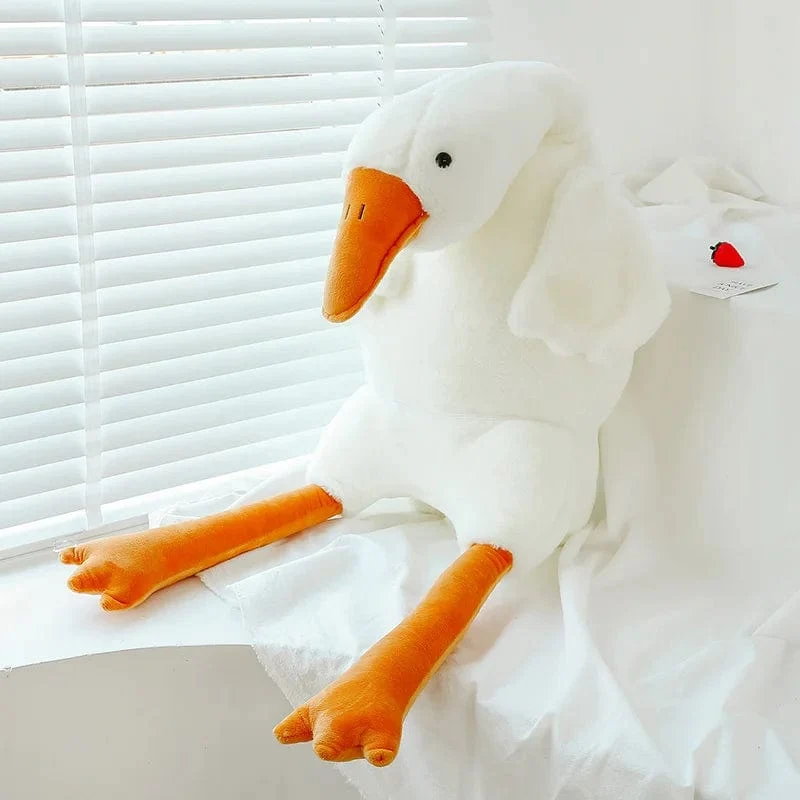 90-190 cm Schöne Große Weiße Gans Dekokissen Plüschtier Große Gans Puppe Schlafen auf dem Bett Geburtstagsgeschenk Mädchen Envio gratis Stofftiere