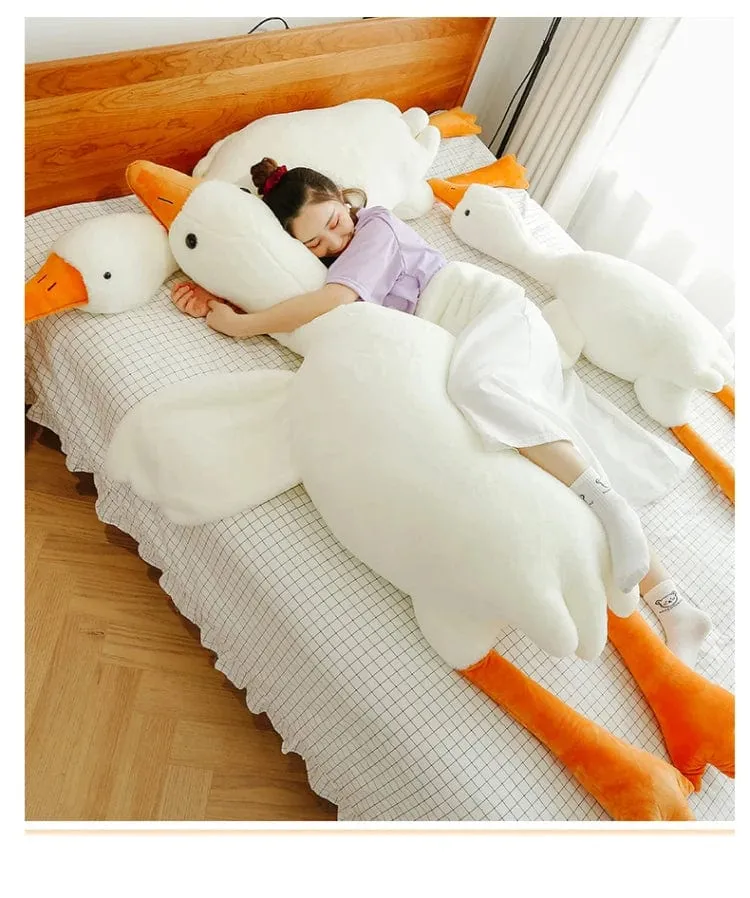 90-190 cm Schöne Große Weiße Gans Dekokissen Plüschtier Große Gans Puppe Schlafen auf dem Bett Geburtstagsgeschenk Mädchen Envio gratis Stofftiere