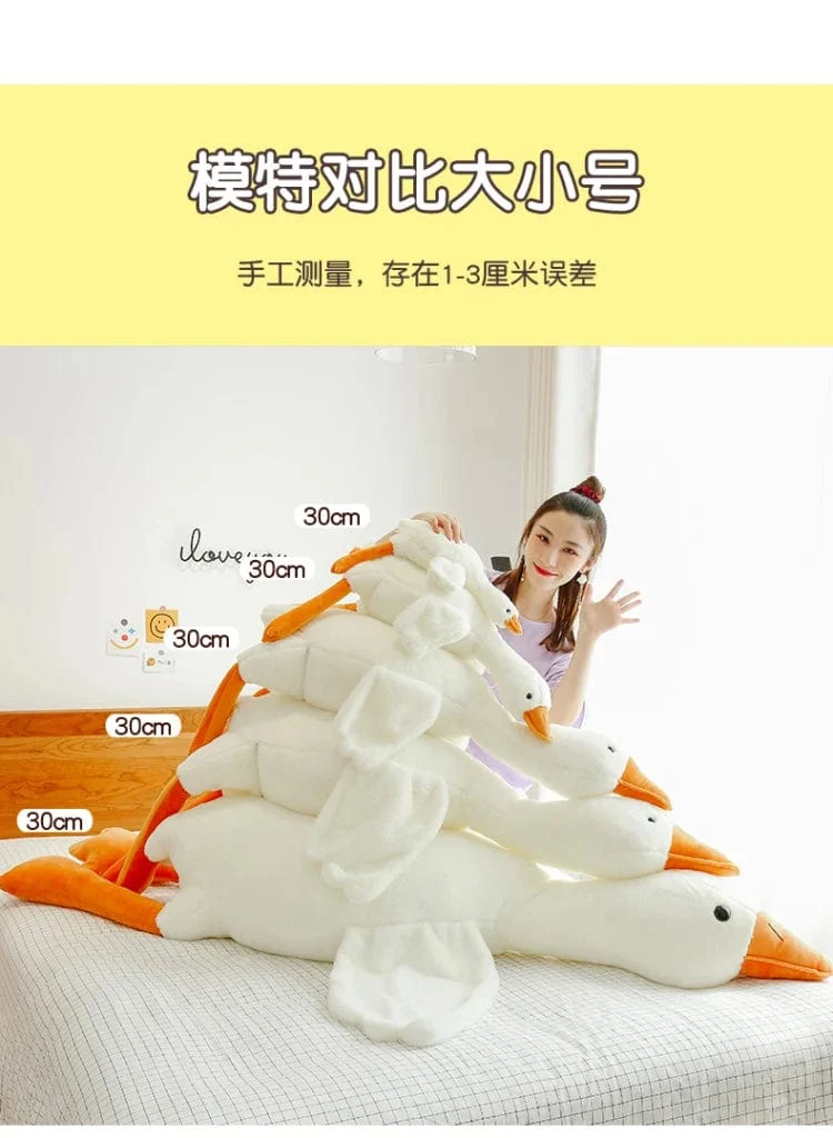 90-190 cm Schöne Große Weiße Gans Dekokissen Plüschtier Große Gans Puppe Schlafen auf dem Bett Geburtstagsgeschenk Mädchen Envio gratis Stofftiere