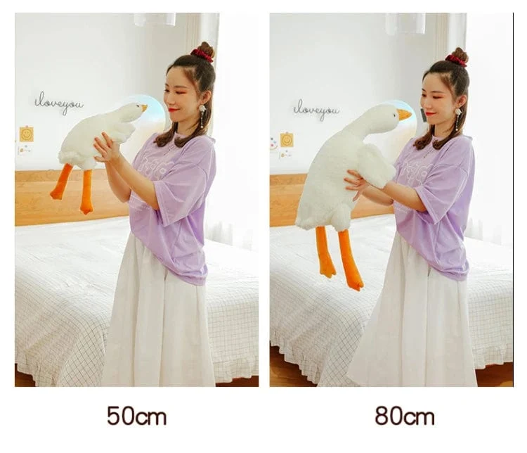 90-190 cm Schöne Große Weiße Gans Dekokissen Plüschtier Große Gans Puppe Schlafen auf dem Bett Geburtstagsgeschenk Mädchen Envio gratis Stofftiere