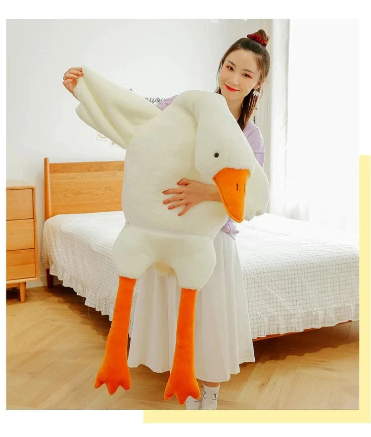 90-190 cm Schöne Große Weiße Gans Dekokissen Plüschtier Große Gans Puppe Schlafen auf dem Bett Geburtstagsgeschenk Mädchen Envio gratis Stofftiere
