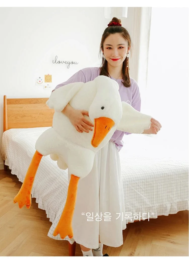 90-190 cm Schöne Große Weiße Gans Dekokissen Plüschtier Große Gans Puppe Schlafen auf dem Bett Geburtstagsgeschenk Mädchen Envio gratis Stofftiere