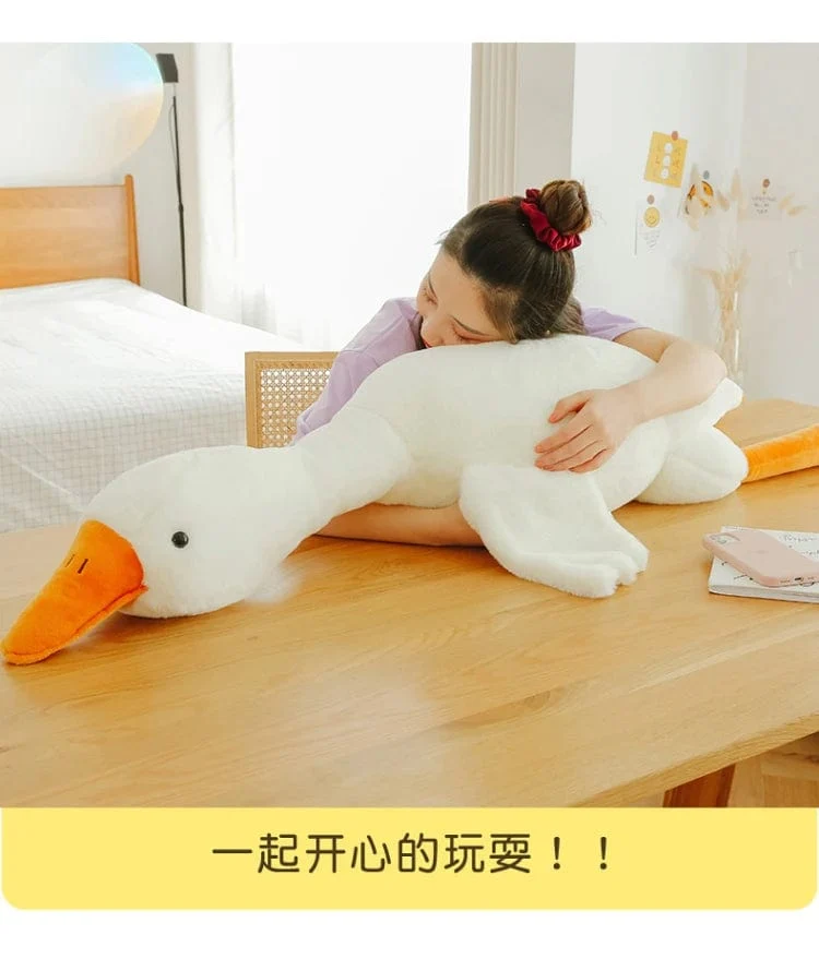 90-190 cm Schöne Große Weiße Gans Dekokissen Plüschtier Große Gans Puppe Schlafen auf dem Bett Geburtstagsgeschenk Mädchen Envio gratis Stofftiere