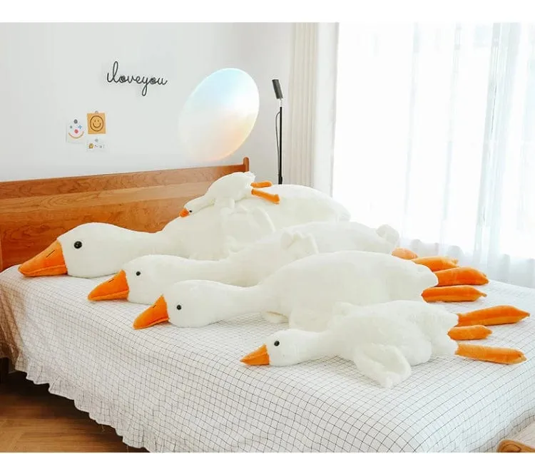 90-190 cm Schöne Große Weiße Gans Dekokissen Plüschtier Große Gans Puppe Schlafen auf dem Bett Geburtstagsgeschenk Mädchen Envio gratis Stofftiere