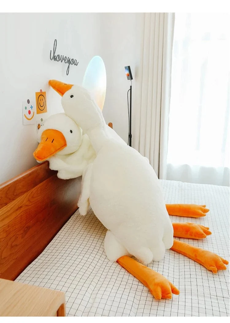 90-190 cm Schöne Große Weiße Gans Dekokissen Plüschtier Große Gans Puppe Schlafen auf dem Bett Geburtstagsgeschenk Mädchen Envio gratis Stofftiere