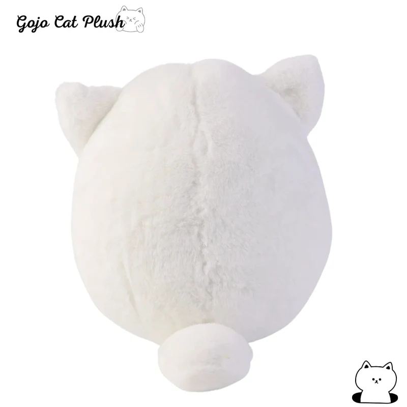 32 cm weiches Gojo-Katzen-Plüschkissen, heiße Anime-Sonnenbrille, weiße Katze, Plüschtiere, Spielzeug, Kuscheltiere, Puppe, Wohnkultur, Kindergeburtstagsgeschenk