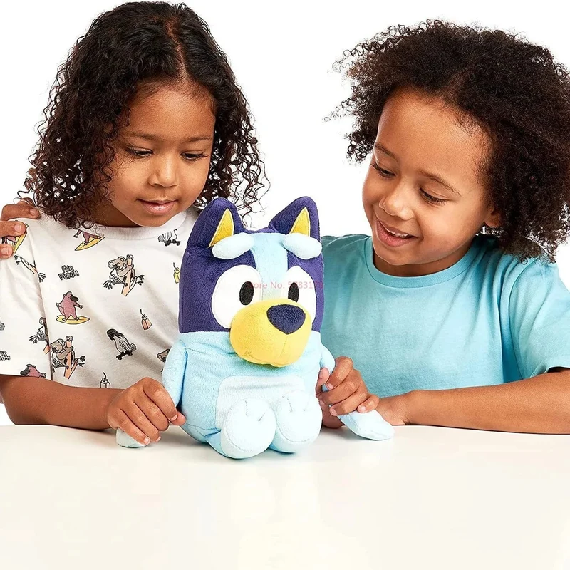 Neu Eine Familie Von Bluey Redendem Plüsch Bingo Hund Musik Plüsch Spielzeug Bluey Anime Figur Niedlichen Tier Singen Hund Puppe Kinder Festival Geschenke