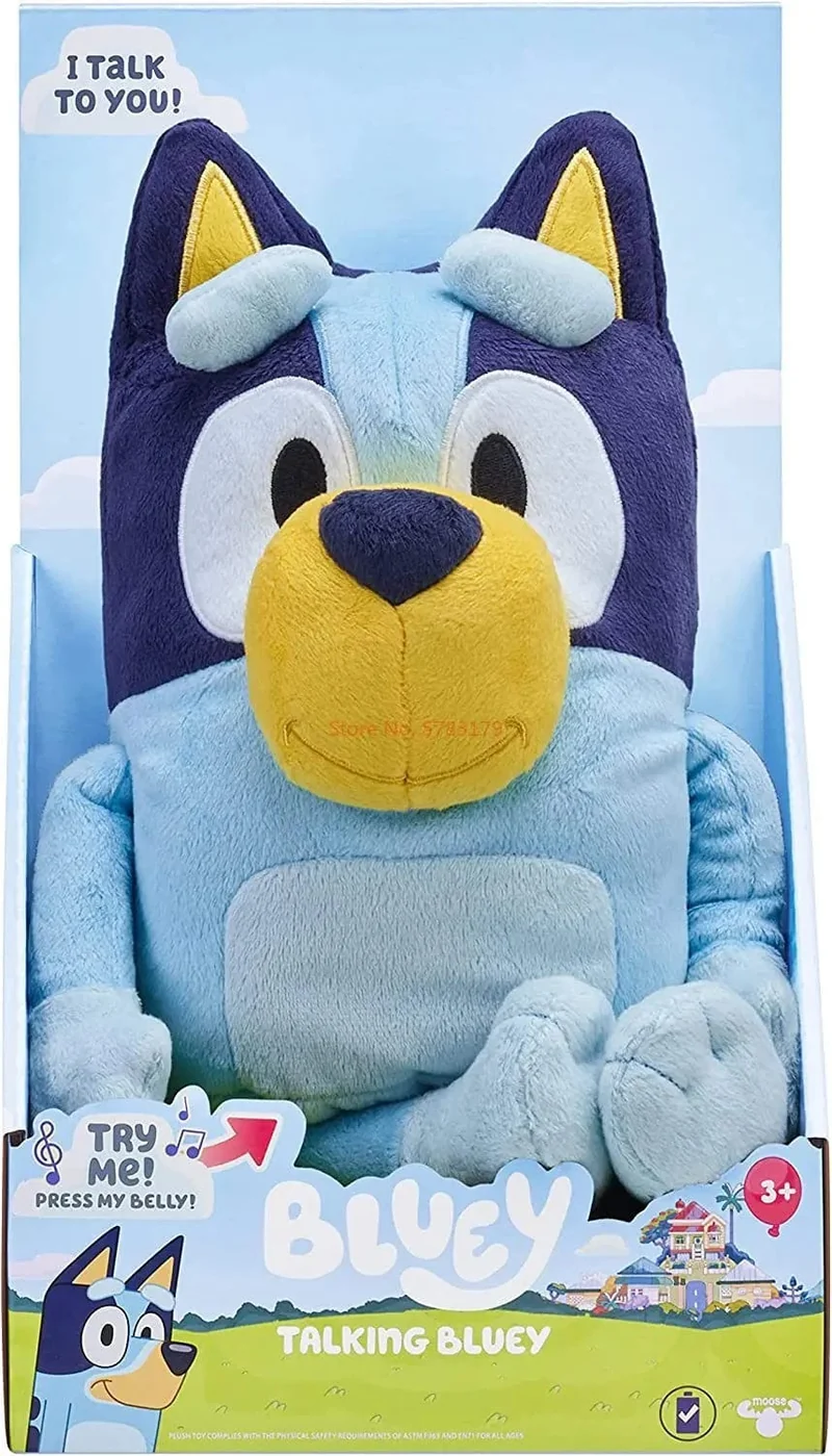 Neu Eine Familie Von Bluey Redendem Plüsch Bingo Hund Musik Plüsch Spielzeug Bluey Anime Figur Niedlichen Tier Singen Hund Puppe Kinder Festival Geschenke