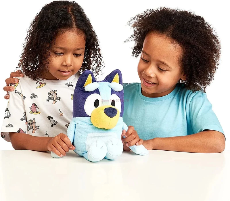 Neu Eine Familie Von Bluey Redendem Plüsch Bingo Hund Musik Plüsch Spielzeug Bluey Anime Figur Niedlichen Tier Singen Hund Puppe Kinder Festival Geschenke