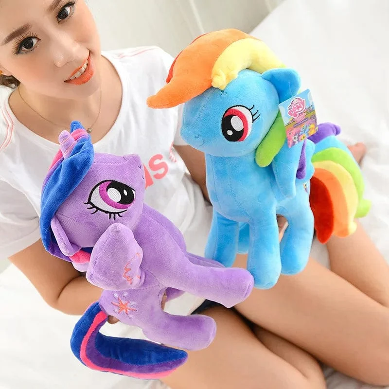 22–40 cm My Little Pony-Spielzeug, Plüschpuppe, Pinkie Pie, Rainbow Dash, Film- und Fernseh-Einhorn-Spielzeug, Freundschaft ist Magie, für Mädchen, Geschenke