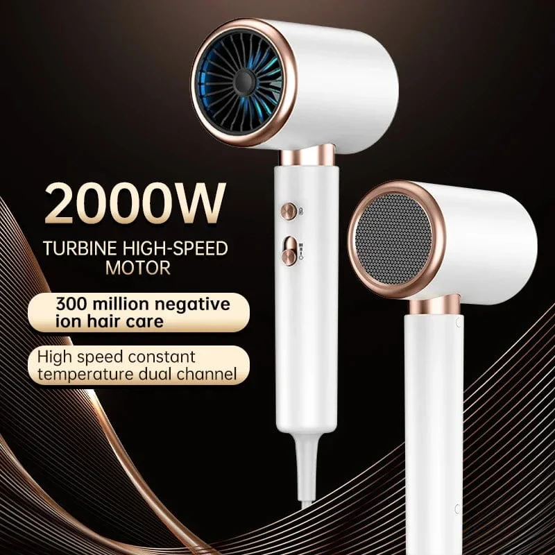 2000W 5. Gang Profi-Haartrockner Negativ-Ionen-Föhn Heiß-Kalt-Wind Airbrush-Haartrockner Starker PowerDryer Salon-Tool