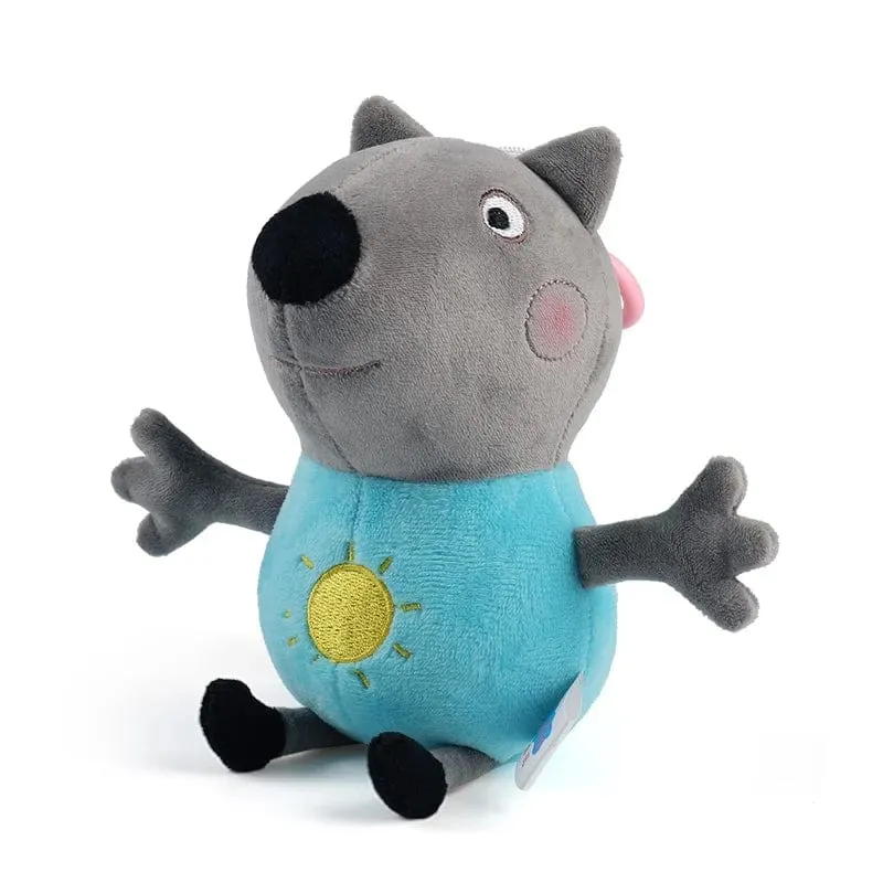 19 cm, 100 % echtes PEPPA PIG, ausgestopfte weiche Puppe, Peppa George Zoe Suzy Rebecca Emily Danny Pedro Bär Dinosaurier Kinder Plüschtier