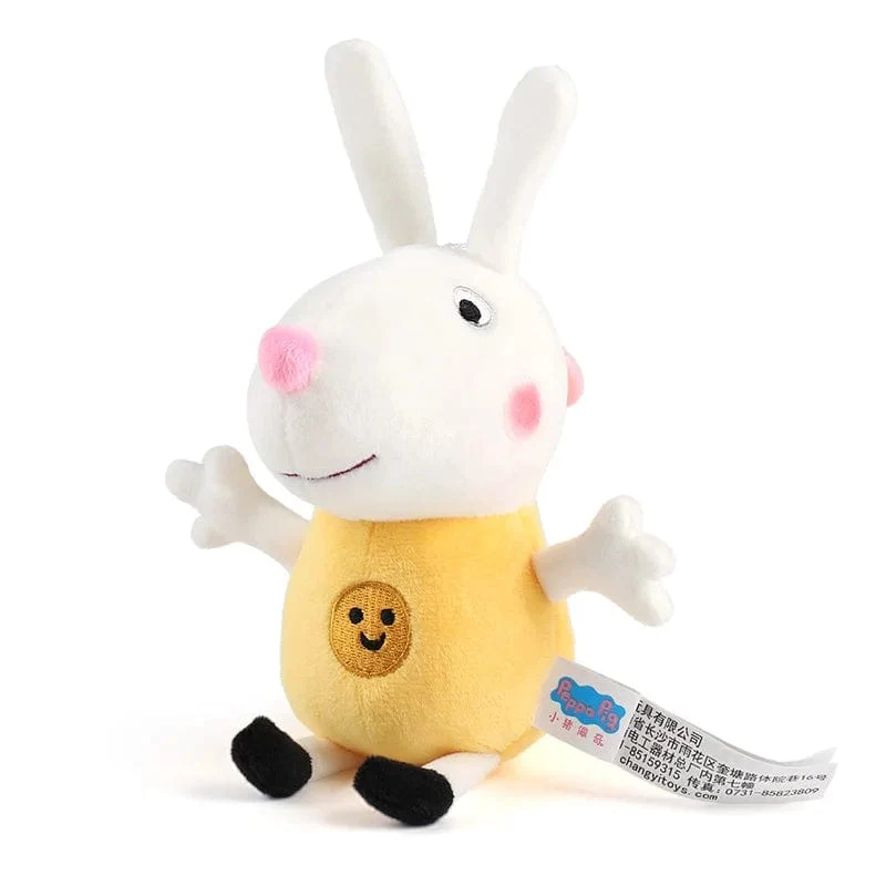 19 cm, 100 % echtes PEPPA PIG, ausgestopfte weiche Puppe, Peppa George Zoe Suzy Rebecca Emily Danny Pedro Bär Dinosaurier Kinder Plüschtier