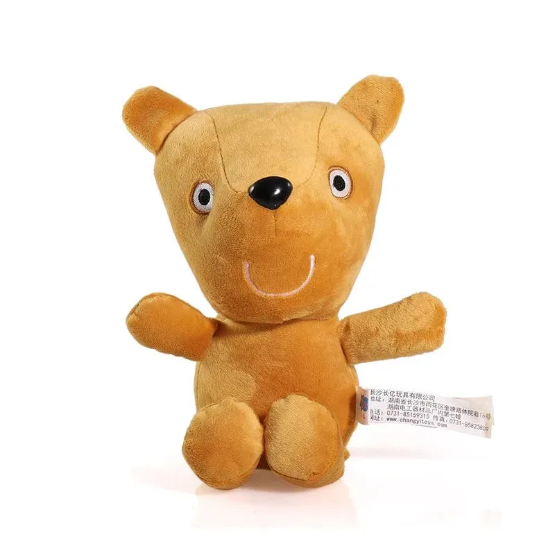 19 cm, 100 % echtes PEPPA PIG, ausgestopfte weiche Puppe, Peppa George Zoe Suzy Rebecca Emily Danny Pedro Bär Dinosaurier Kinder Plüschtier