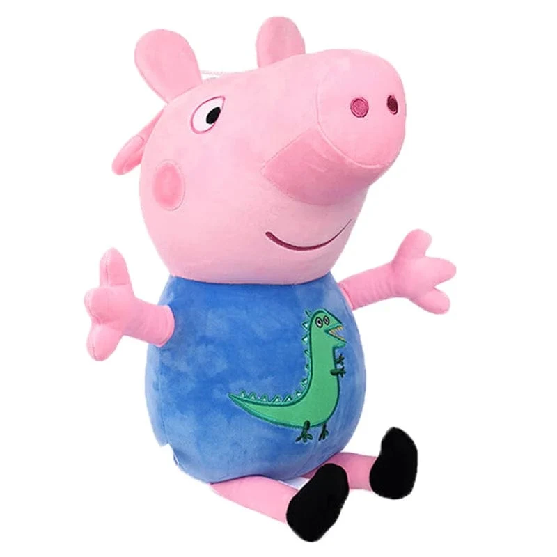 19 cm, 100 % echtes PEPPA PIG, ausgestopfte weiche Puppe, Peppa George Zoe Suzy Rebecca Emily Danny Pedro Bär Dinosaurier Kinder Plüschtier
