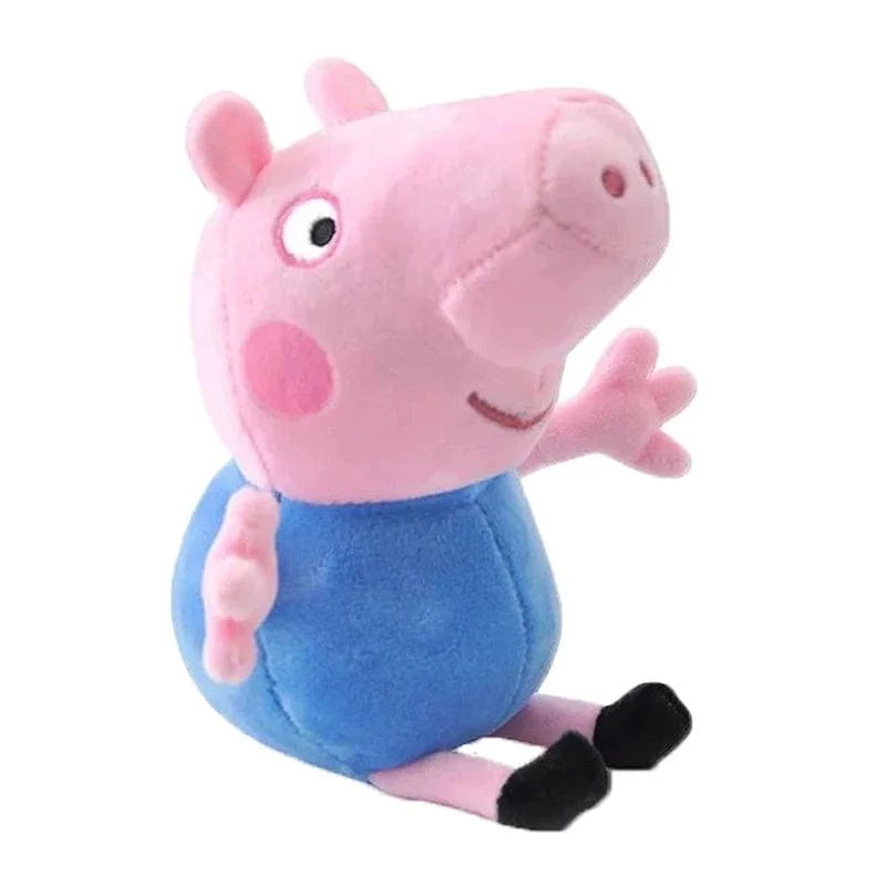 19 cm, 100 % echtes PEPPA PIG, ausgestopfte weiche Puppe, Peppa George Zoe Suzy Rebecca Emily Danny Pedro Bär Dinosaurier Kinder Plüschtier