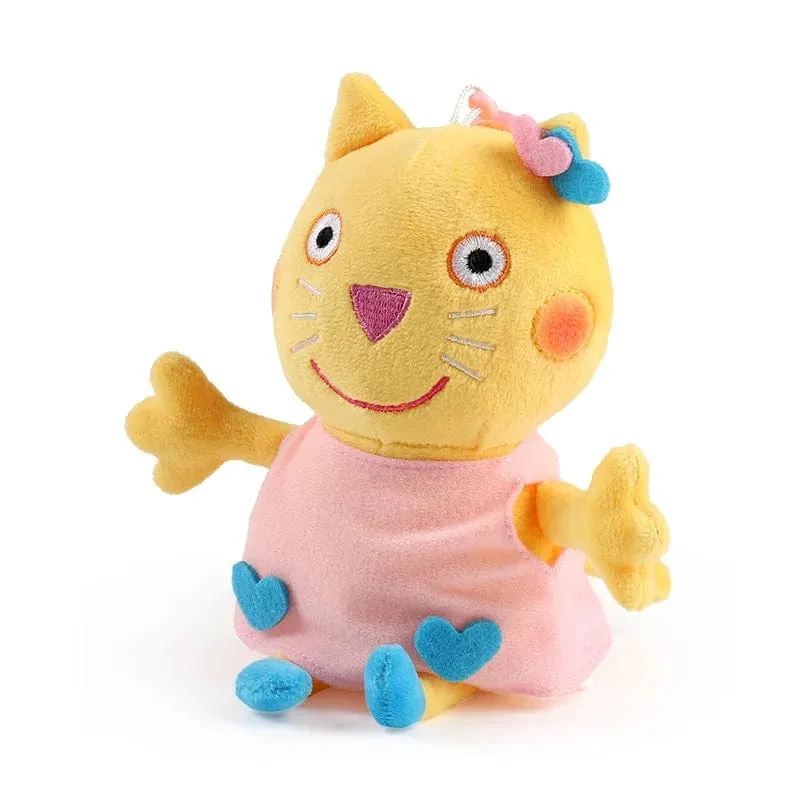 19 cm, 100 % echtes PEPPA PIG, ausgestopfte weiche Puppe, Peppa George Zoe Suzy Rebecca Emily Danny Pedro Bär Dinosaurier Kinder Plüschtier