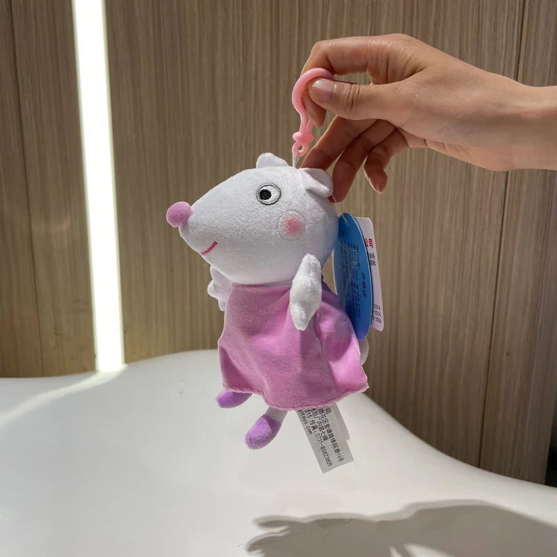 19 cm, 100 % echtes PEPPA PIG, ausgestopfte weiche Puppe, Peppa George Zoe Suzy Rebecca Emily Danny Pedro Bär Dinosaurier Kinder Plüschtier