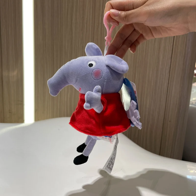 19 cm, 100 % echtes PEPPA PIG, ausgestopfte weiche Puppe, Peppa George Zoe Suzy Rebecca Emily Danny Pedro Bär Dinosaurier Kinder Plüschtier