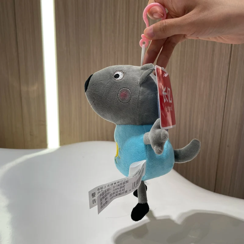 19 cm, 100 % echtes PEPPA PIG, ausgestopfte weiche Puppe, Peppa George Zoe Suzy Rebecca Emily Danny Pedro Bär Dinosaurier Kinder Plüschtier