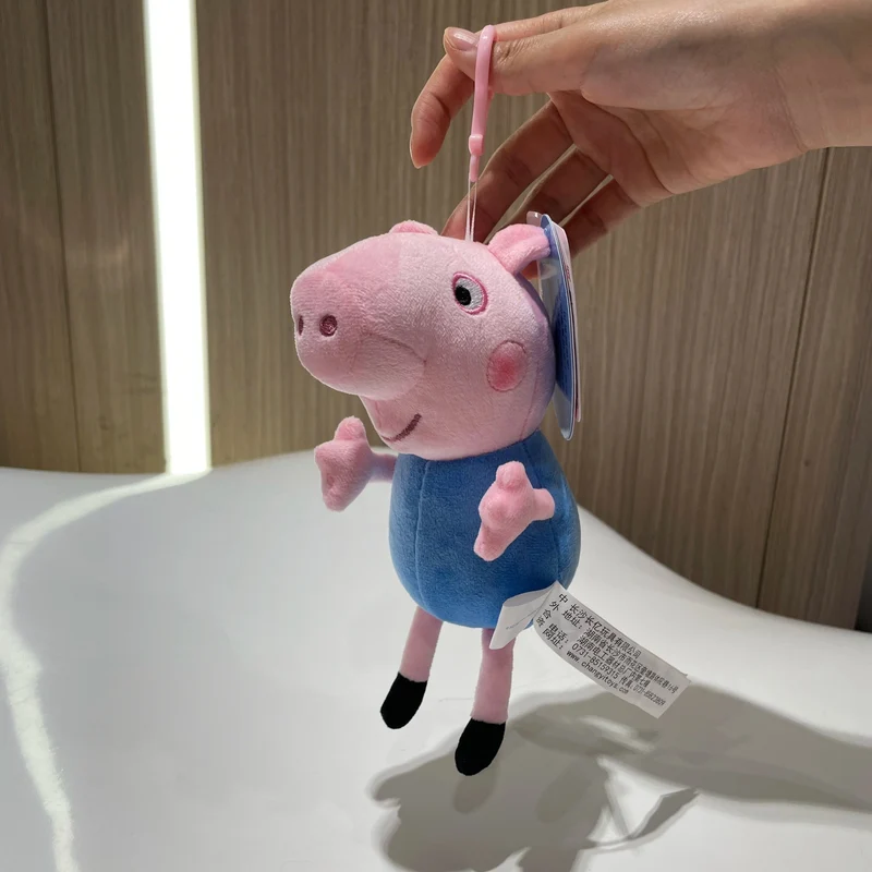 19 cm, 100 % echtes PEPPA PIG, ausgestopfte weiche Puppe, Peppa George Zoe Suzy Rebecca Emily Danny Pedro Bär Dinosaurier Kinder Plüschtier