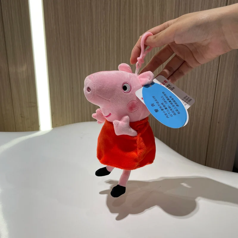 19 cm, 100 % echtes PEPPA PIG, ausgestopfte weiche Puppe, Peppa George Zoe Suzy Rebecca Emily Danny Pedro Bär Dinosaurier Kinder Plüschtier