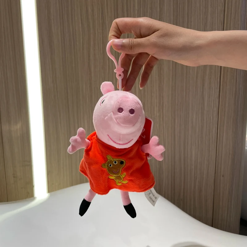 19 cm, 100 % echtes PEPPA PIG, ausgestopfte weiche Puppe, Peppa George Zoe Suzy Rebecca Emily Danny Pedro Bär Dinosaurier Kinder Plüschtier
